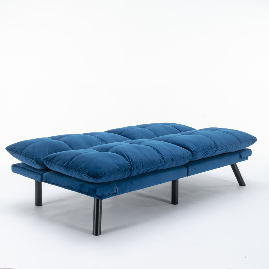 Navy Blue Convertible Folding Modern sofa Bed - Grand Goldman Shop