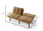 Brown Convertible Folding Modern sofa Bed - Grand Goldman Shop