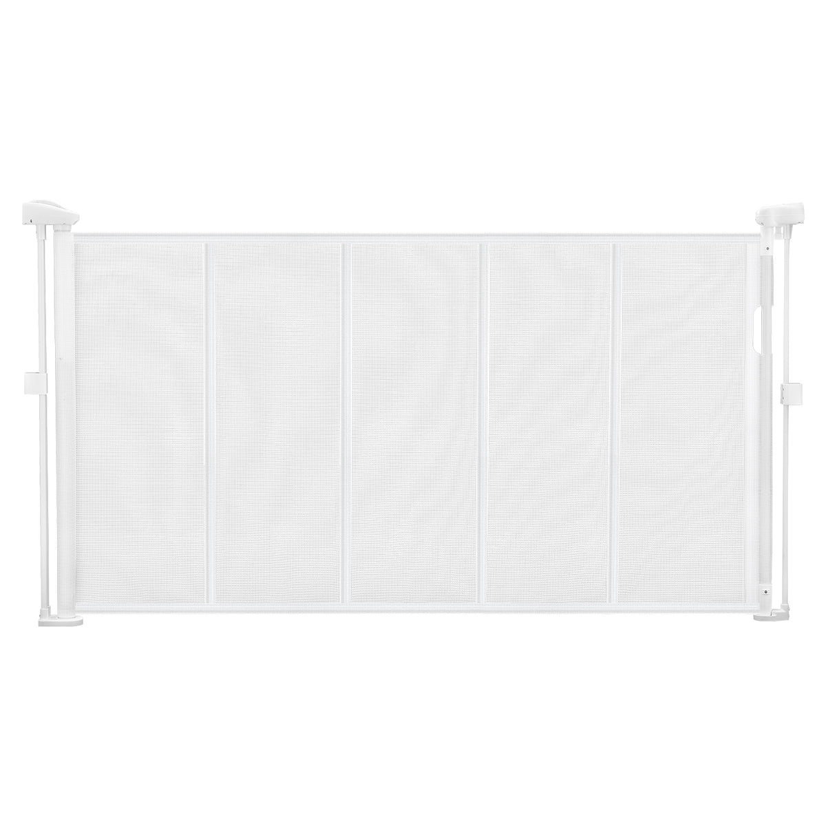 Retractable Baby Gate 34 in Tall Extend to 55 in Wide for Kids or Pets White | Premium Home Decor - Grand Goldman