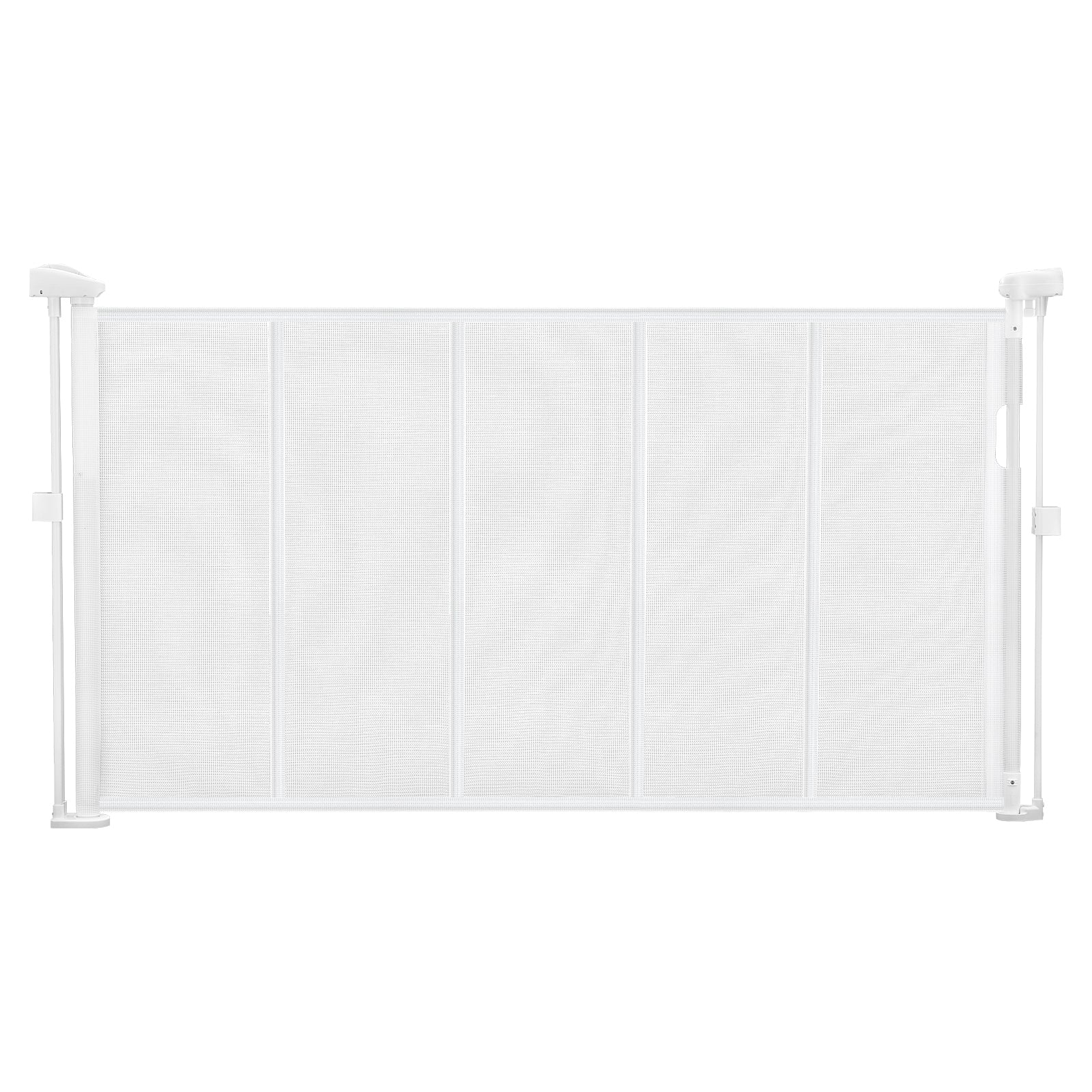 Retractable Baby Gate 34 in Tall Extend to 55 in Wide for Kids or Pets White | Premium Home Decor - Grand Goldman
