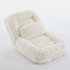 [NEW ARRIVED] [VIDEO PROVIDED] Human Dog Bed,Lazy Sofa,5-Position Adjustable Convertible,Floor Gaming Chair,bedroom, living room,Suitable for gaming, meditation,relaxation,Plush Fabric,Beige - Grand Goldman Shop