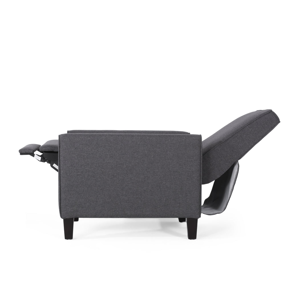Smoke Fabric Push Back Chair for Elegant Home Décor - Grand Goldman Shop