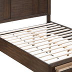 KENZO Modern King 5-Piece Storage Bedroom Set in Walnut Finish with LED Headboard, Bluetooth Speakers, USB Ports, Dresser, Mirror, Nightstand and Chest - Grand Goldman Shop