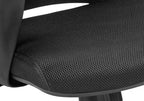 Office Chair, Adjustable Height, Swivel, Ergonomic, Armrests, Computer Desk, Work, Black Mesh, Black Metal, Contemporary, Mod
