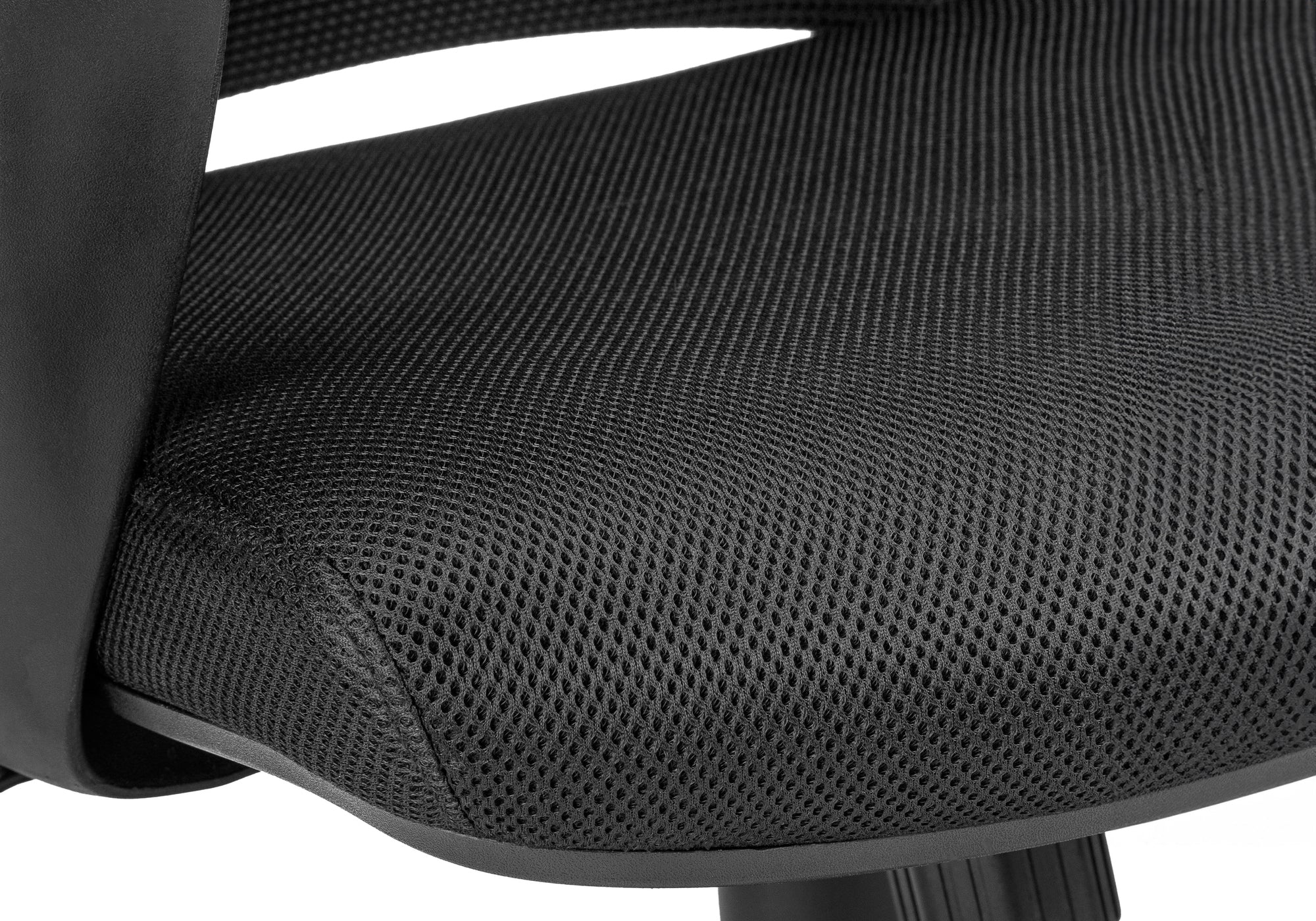 Office Chair, Adjustable Height, Swivel, Ergonomic, Armrests, Computer Desk, Work, Black Mesh, Black Metal, Contemporary, Mod