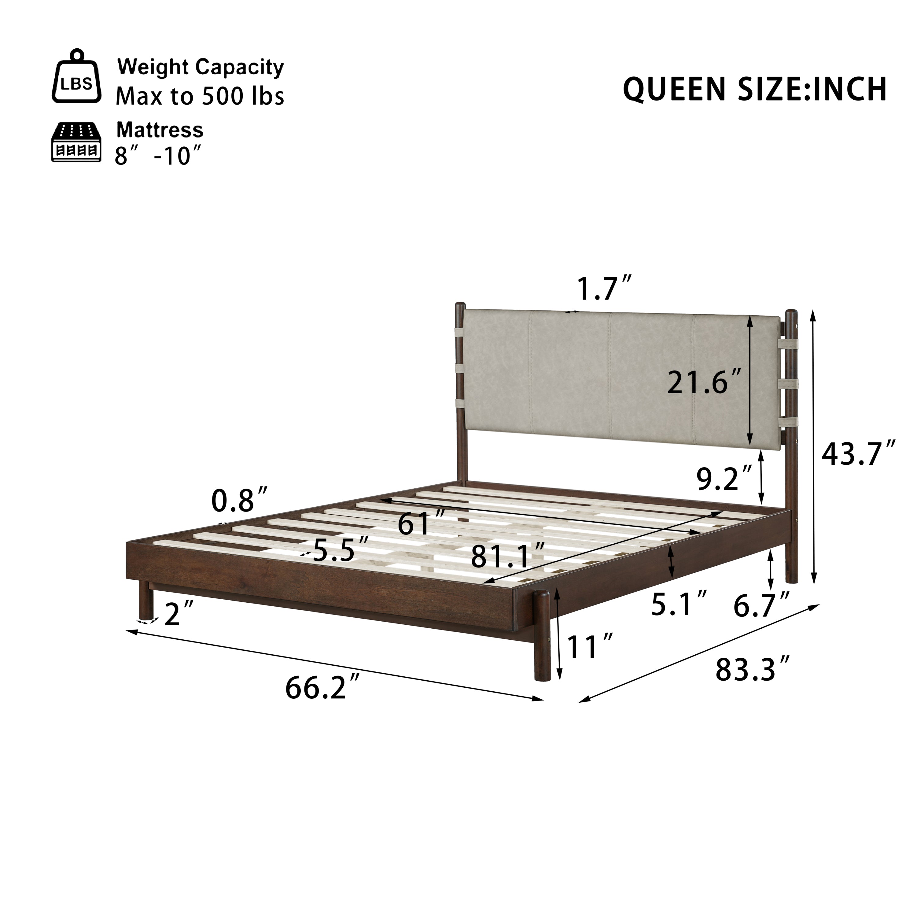 Modern Queen Bed Frame Set with 2 Nightstands, Light Gray Wood Platform Bed with Headboard and Matching Bedside Tables for Bedroom - Grand Goldman Shop