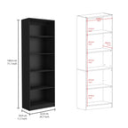 Dupree 3 Piece Home Bookcase set, 67' Wide with 14 Shelves ,  Living Room Set Set  Black | Premium Home Decor - Grand Goldman