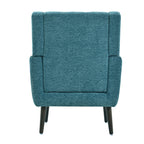 Modern Accent Chair Upholstered Foam Filled Living Room Chairs Comfy Reading Chair Mid Century Modern Chair with Chenille Fabric Lounge Arm Chairs Armchair for Living Room Bedroom (Teal) - Grand Goldman Shop