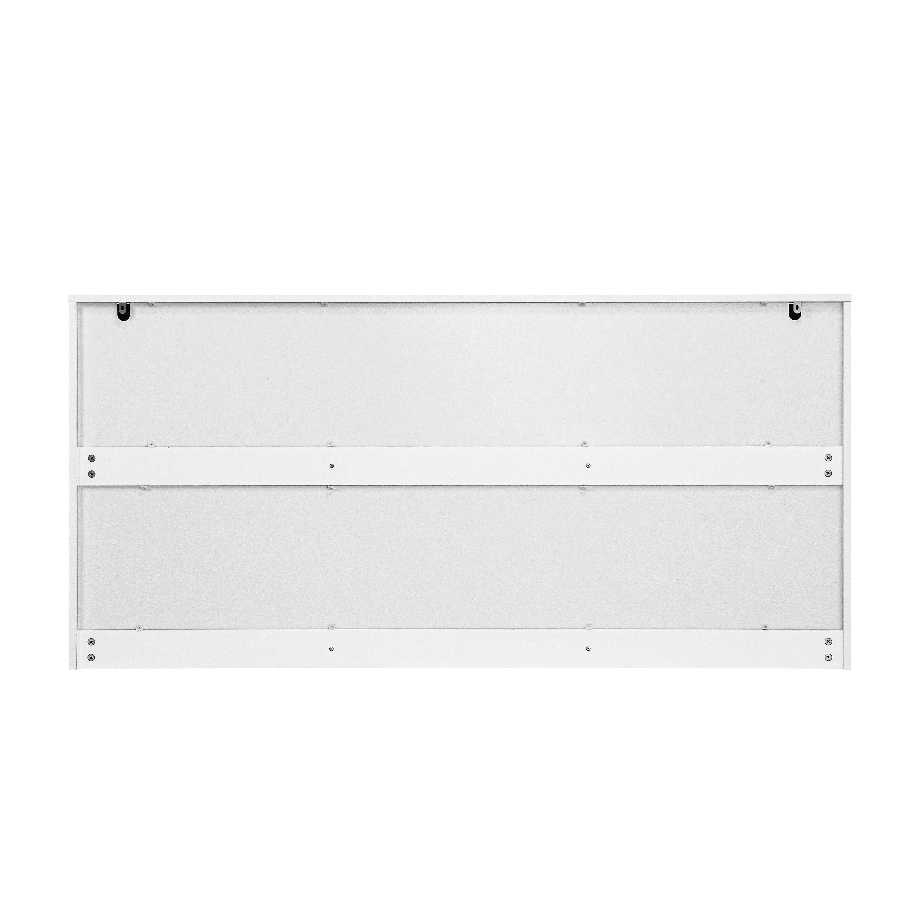 White 9 Drawer Dresser, 63' Large Deep Chest of Drawers, Wooden Dresser Storage Cabinet with 9 Drawers for Bedroom, Long Dressers for Living Room, Hallway - Grand Goldman Shop