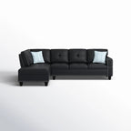 2 - Piece Irine Faux Leather Sectional Sofa - Grand Goldman Shop