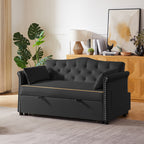 Black Velvet Sleeper Sofa Bed - Grand Goldman Shop