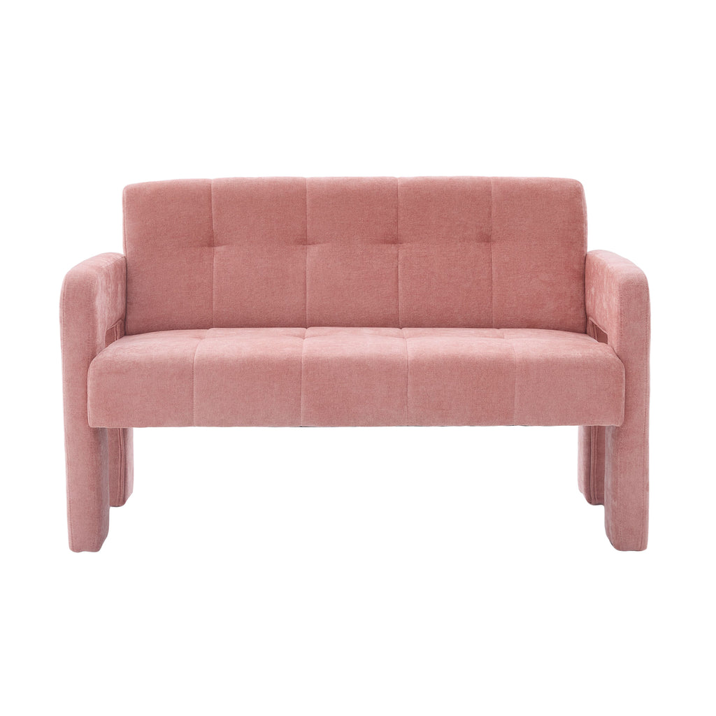 Nordic Modern Double Armchair Living Room & Bedroom Compact Upholstered Sofa Leisure Sofa Comfortable Seating with Dual Armrests Can be paired with a single chair - Grand Goldman Shop