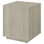 Loomis Whitewashed Grey 3-Drawer Home Office File Cabinet in White+Gray with MDF Construction, 19.75 x 19.75 x 25 inches | Pr