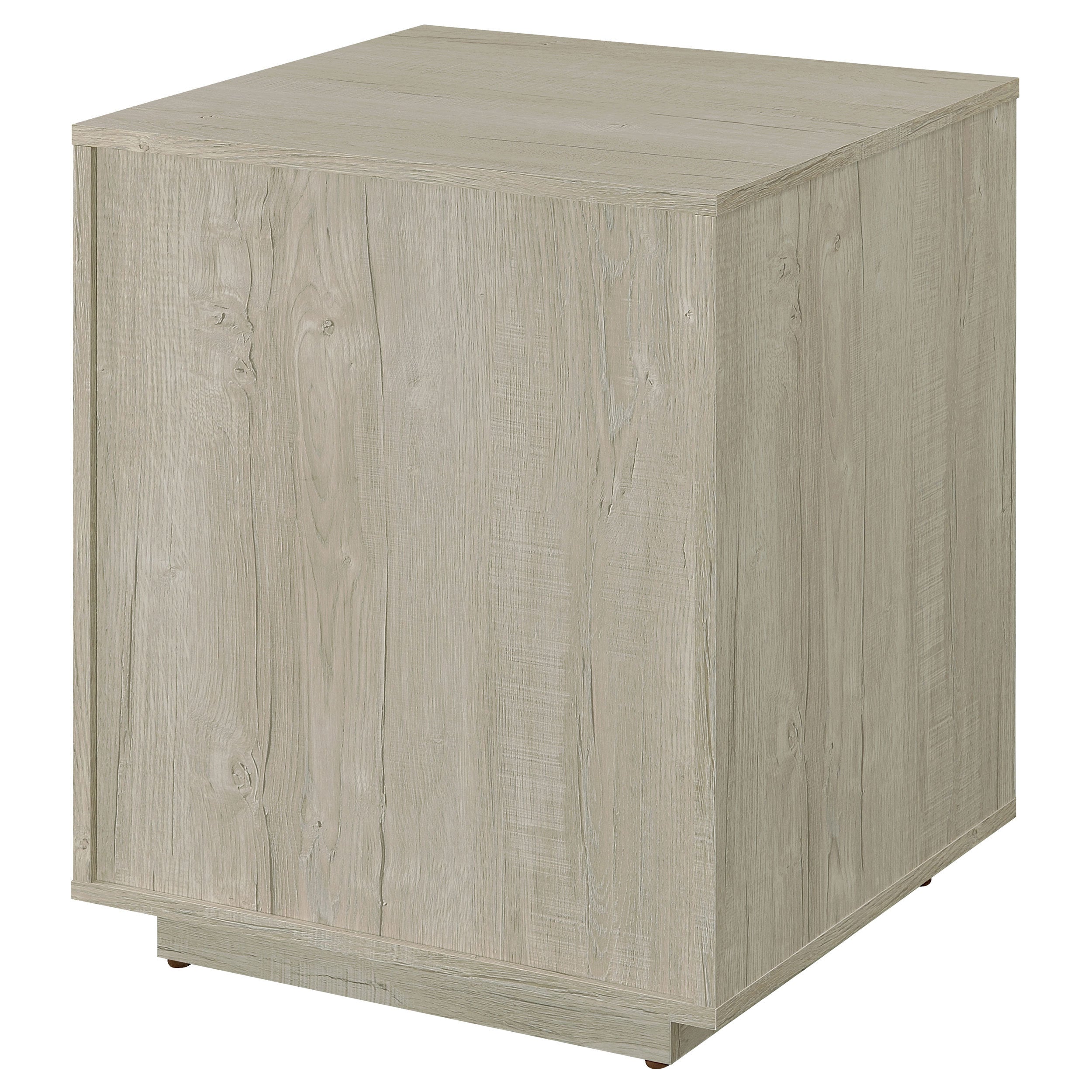 Loomis Whitewashed Grey 3-Drawer Home Office File Cabinet in White+Gray with MDF Construction, 19.75 x 19.75 x 25 inches | Pr