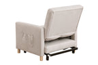 Convertible Sleeper Sofa Chair Bed, Adjustable Chair with Pillow, Multi-Functional Sleeper Chair with Soft Fabric for Living Room, Dorm, Apartment, Bedroom or Office - Grand Goldman Shop