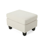 Upholstered Ottoman, Beige - Grand Goldman Shop