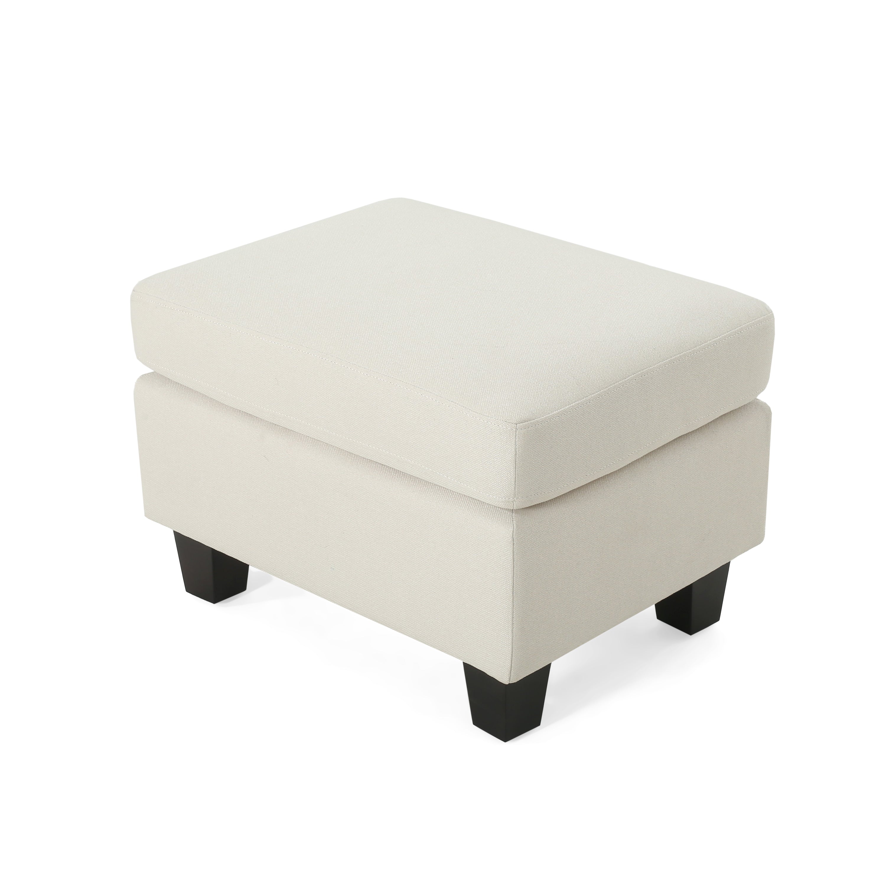 Upholstered Ottoman, Beige - Grand Goldman Shop