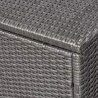 Santa Rosa Outdoor Storage Box Grey Rattan 33.5 Inches - Grand Goldman Shop