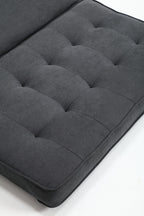 3 Fold Sofa,Convertible Futon Couch sleeper sofabed,Space saving loveseat,Pull Out Couch Bed for Living Room,Dark Gray & Light Gray & Beige,Velvet linen fabric - Grand Goldman Shop