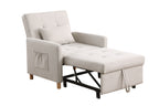 Convertible Sleeper Sofa Chair Bed, Adjustable Chair with Pillow, Multi-Functional Sleeper Chair with Soft Fabric for Living Room, Dorm, Apartment, Bedroom or Office - Grand Goldman Shop