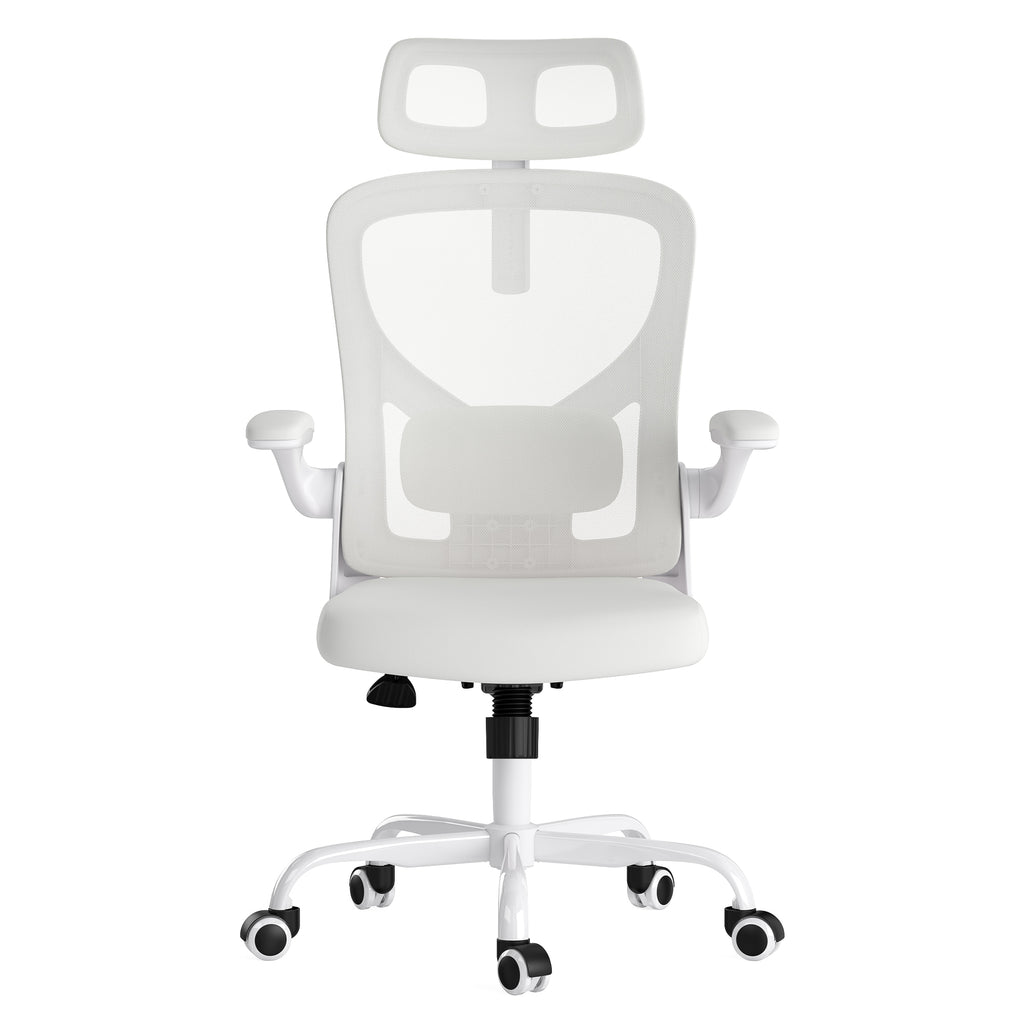 Ergonomic Office Chair, Home Office Desk Chair with Headrest, High Back Computer Chair with Armrests and Adjustable Lumbar Su