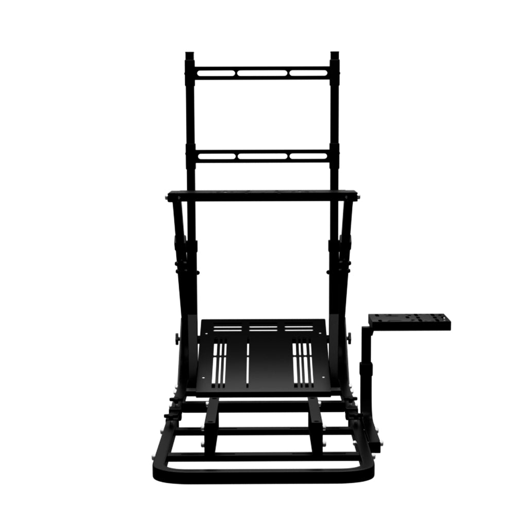 Enhanced and stable racing wheel cockpit, compatible with Fanatec, PXN, Thrustmaster, and Logitech adjustable driving simulat