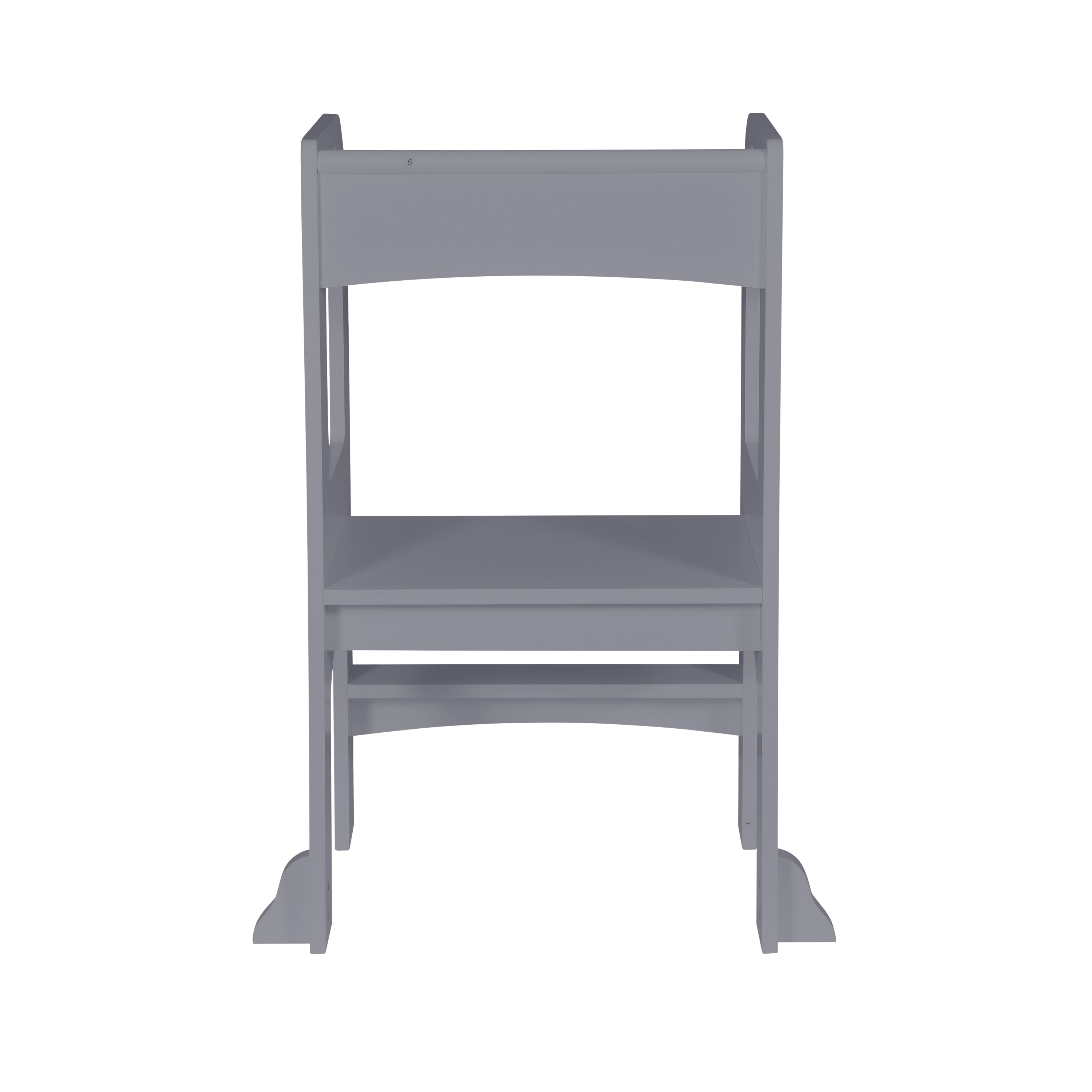 Gray Child Standing Tower Step Stool for Kitchen Counter MDF - Grand Goldman