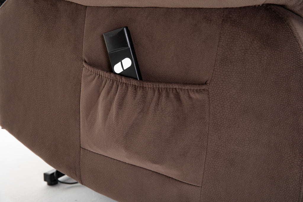 Power Lift Recliner Chair for Elderly- Heavy Duty and Safety Motion Reclining Mechanism-Fabric Sofa Living Room Chair - Grand Goldman Shop