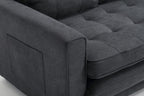 3 Fold Sofa,Convertible Futon Couch sleeper sofabed,Space saving loveseat,Pull Out Couch Bed for Living Room,Dark Gray & Light Gray & Beige,Velvet linen fabric - Grand Goldman Shop