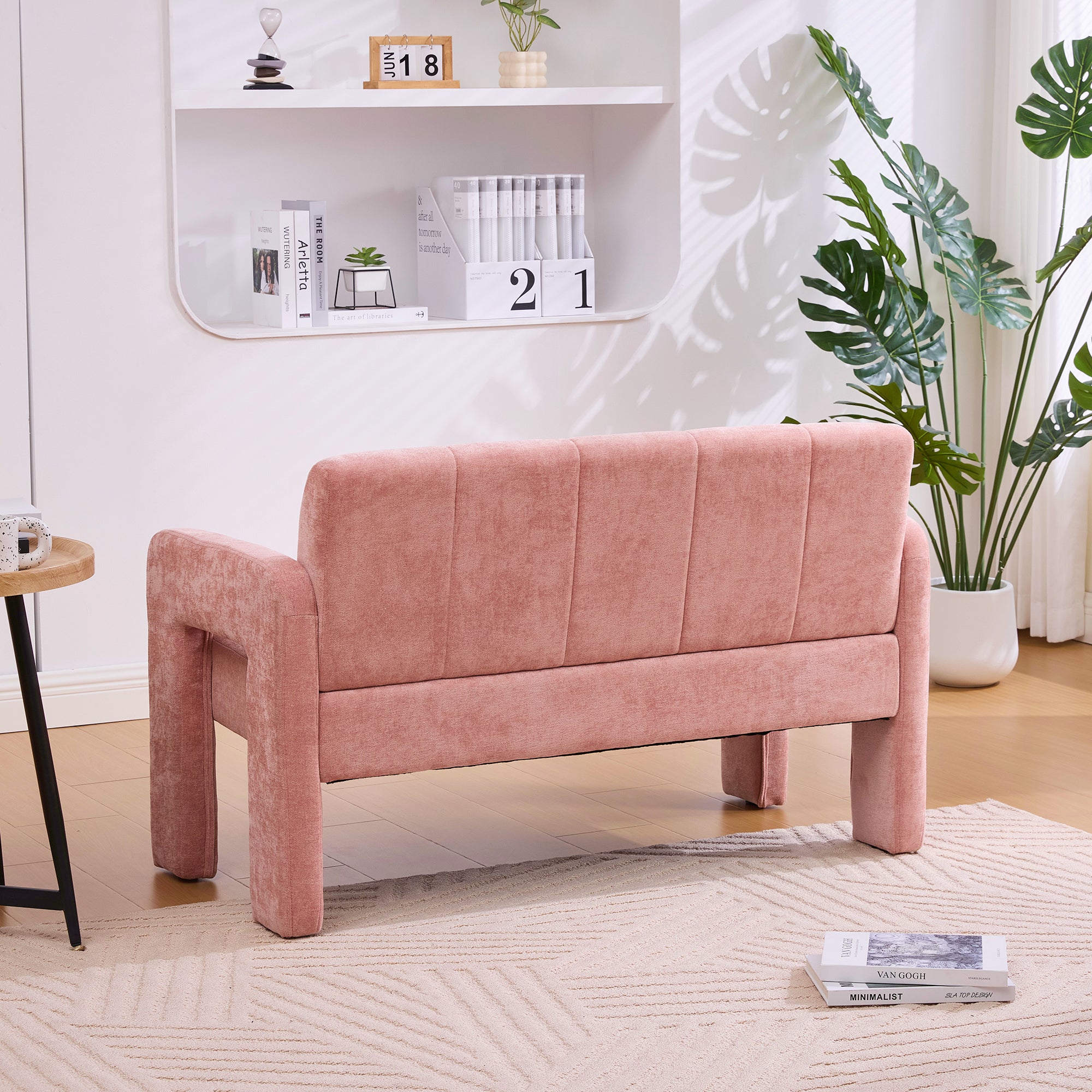 Nordic Modern Double Armchair Living Room & Bedroom Compact Upholstered Sofa Leisure Sofa Comfortable Seating with Dual Armrests Can be paired with a single chair - Grand Goldman Shop