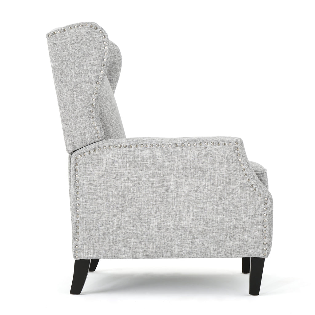 Westeros Wing Back Fabric Upholstered Recliner - Grand Goldman Shop