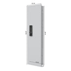 53' Fingerprint Touch Panel In-Wall Safe,Hidden Wall Gun Safe for Rifles with Adjustable Shelves,Assembled Storage Multifunct