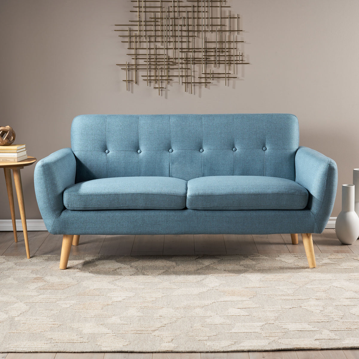 67.25' Button Tufted Loveseat - Grand Goldman Shop