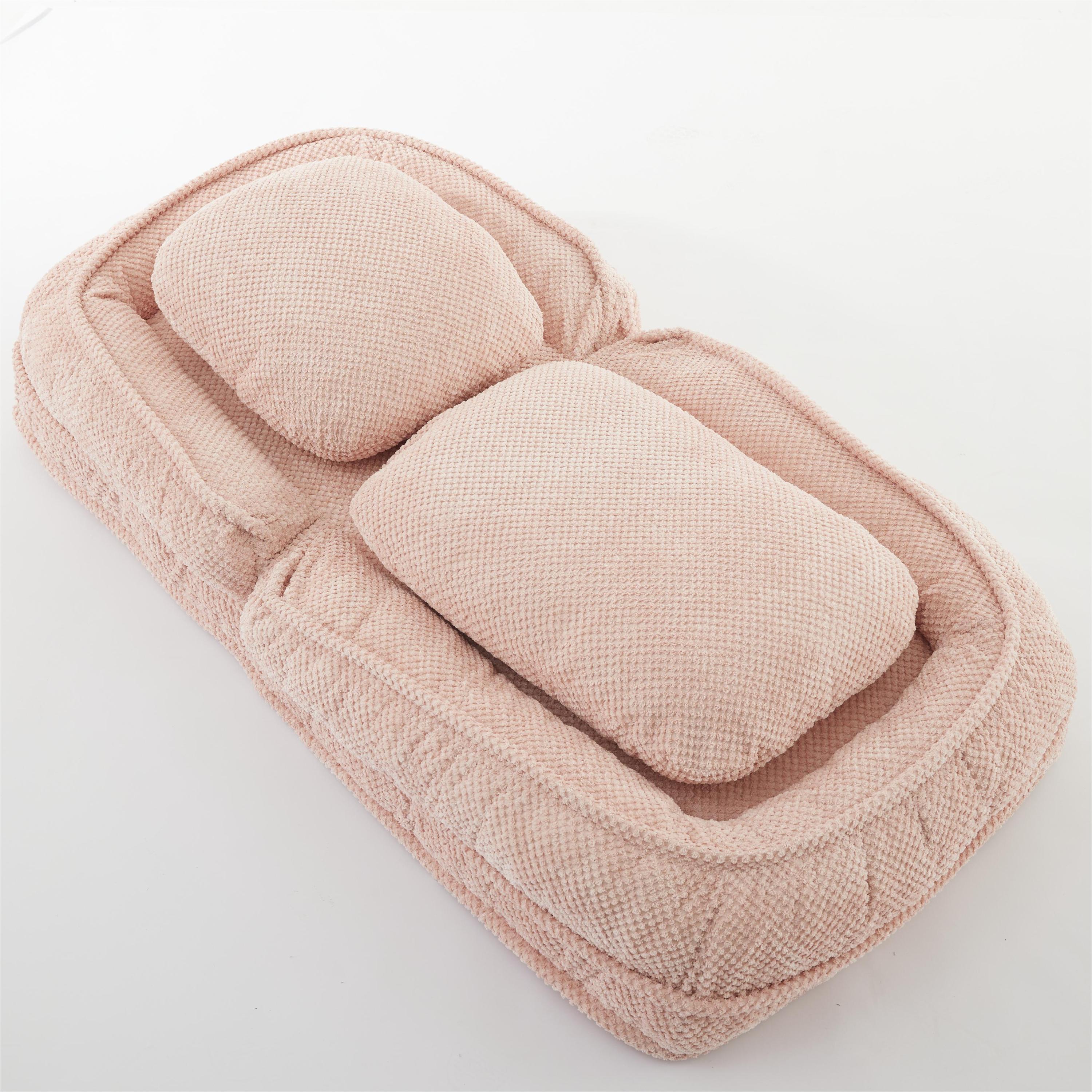 [VIDEO provided] Human Dog Bed ,Lazy Sofa Couch ,5 Adjustable Position,sit,sleep,fold,suit to put in bedroom, living room ,Space Saving Design,Pink - Grand Goldman Shop