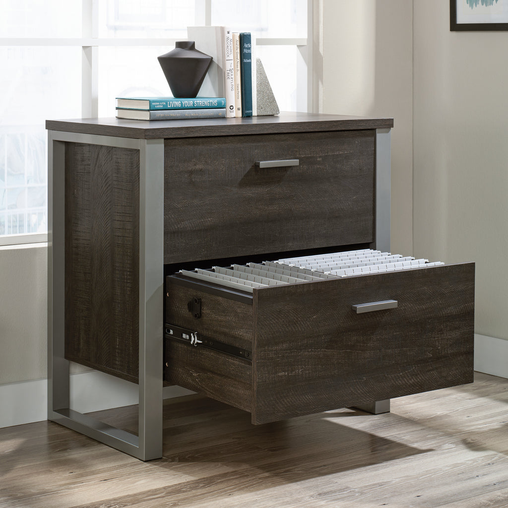 Lateral File with Two Drawers, Dark Brown finish | Premium Home Decor - Grand Goldman