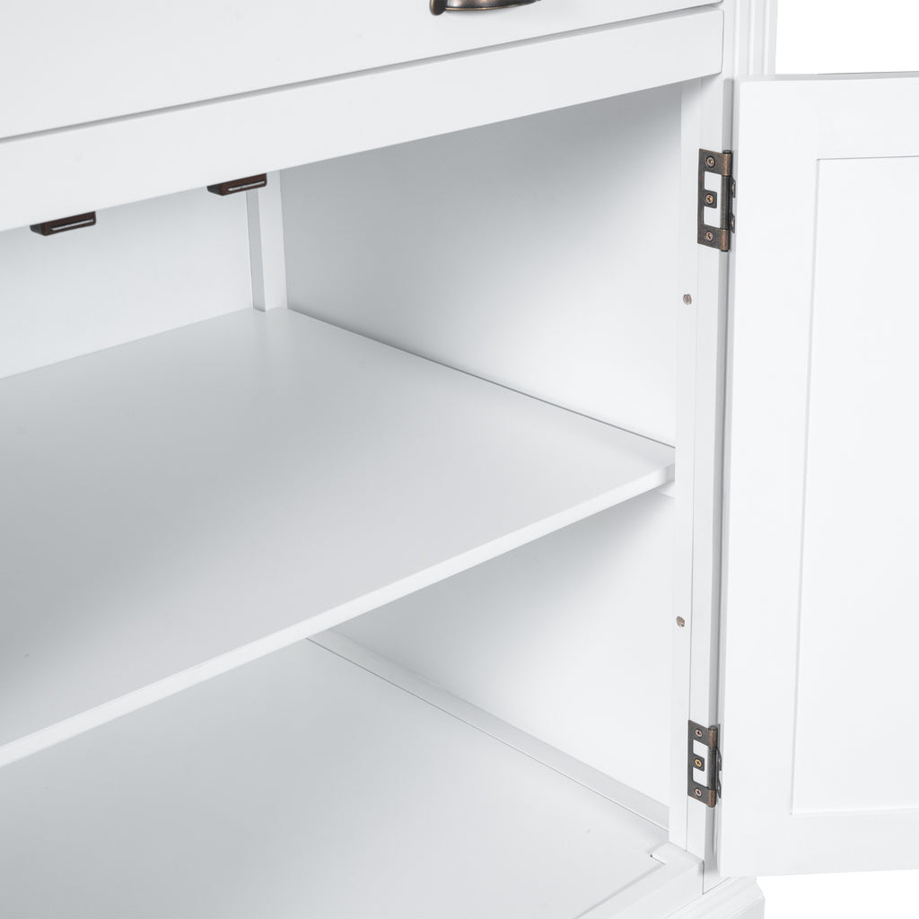 83.4'Tall Bookshelf with 3 pieces LED Lighting, Modern Bookcase with 2 Doors and 1 Drawer,Storage Bookcase with Open Shelves for Living Room,Home Office,White - Grand Goldman Shop