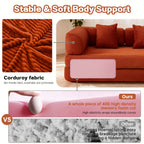 Floor Couch,Compressed Sofa,Convertible Floor Sofa Bed with Convertible Blanket Pillow,Enhanced frame stability,Comfy Couch Lounge Sleeper Bed,for Living Room Bedroom - Grand Goldman Shop
