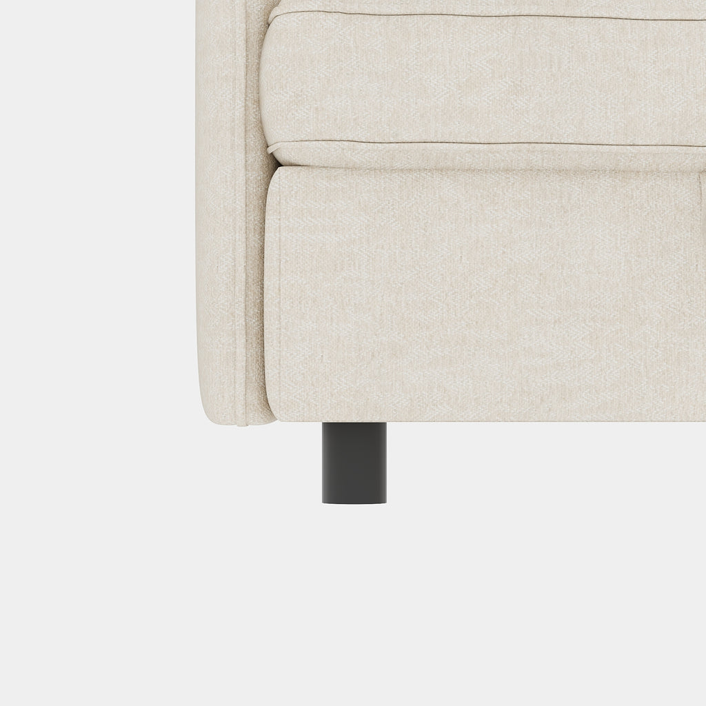 Armless Seat for Modular Sectional Sofa, Convertible Sofa Seat With Storage, Sleeper Sectional Sofa Set, Fabric Flexible Modular Combinations for Living Room(2PCS) - Grand Goldman Shop
