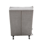 Light Grey Linen Massage Chaise Lounge Indoor with Remote Control, Ergonomic Electric Massage Lounger with 5 Modes - Grand Goldman Shop