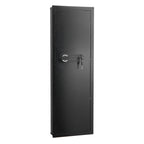 Wall Safe, 4-Tier Hidden Wall Mounted Gun Safe with Password & Key, Q235 Cold-Rolled Steel In-Wall Box with LED Lighting, 3 A