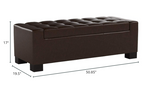 Large 51' Storage Ottoman, Tufted Storage Bench for Living Room, Entryway, or Bedroom - Grand Goldman Shop