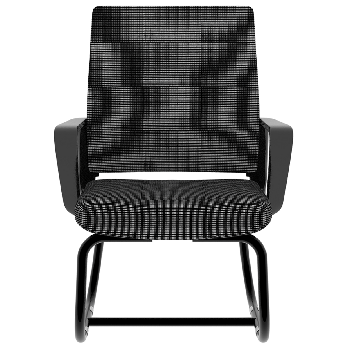 Minimalist Modern Office Chair with Metal Frame, Soft Cushion, Mesh Backrest, Black, for Home & Office Use - Grand Goldman