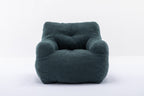 010-Soft Teddy Fabric Tufted Foam Bean Bag Chair With Teddy Fabric Green - Grand Goldman Shop