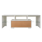 Entertainment TV Stand, Large TV Stand TV Base Stand with LED Light TV Cabinet. - Grand Goldman Shop