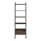 Hamburg Ladder Bookcase, Five Open Shelves, One Drawer - Grand Goldman