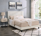 Findlay 2-Piece Bedroom Set, Plush 3D Upholstered Bed with Nightstand, Full - Grand Goldman Shop