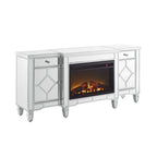 W 57' X D 15 ' X H 25.6' Flash silver combination TV fireplace cabinet - Grand Goldman Shop