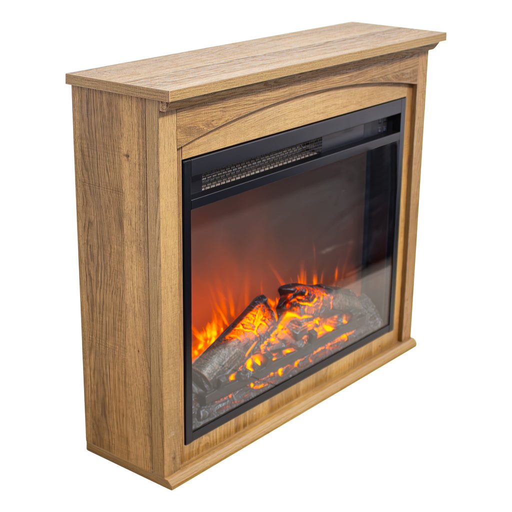 28 inch TV media entertainment center With electric fireplace - Grand Goldman Shop