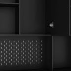 74' Freestanding Kitchen Pantry Cabinet Cupboard with 6 Doors,3 Shelves and 2 Drawer,Versatile Wardrobe & Kitchen Cabinet,Craft Storage Cabinet,Laundry Room Storage for  Kitchen (Black) - Grand Goldman Shop