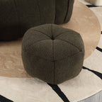 Soft Chenille Bean Bag Chair with High Resilient Foam for Living Room and Bedroom, Comfortable Square Lazy Sofa with Footstool for Adults - Grand Goldman Shop